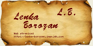 Lenka Borozan vizit kartica